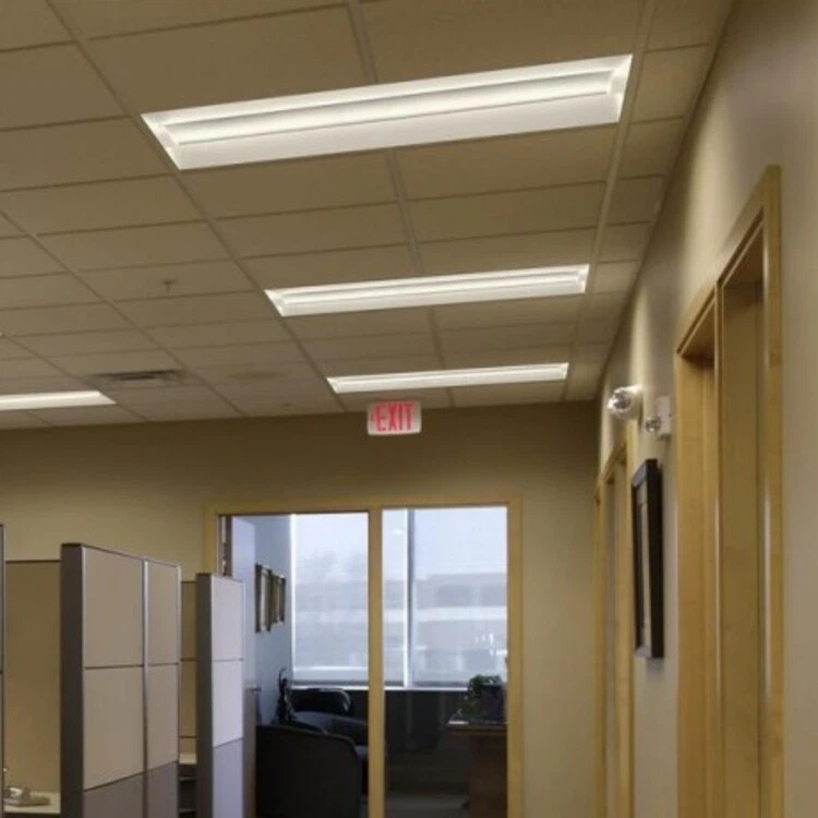 2x4 led troffer with emergency ballast application