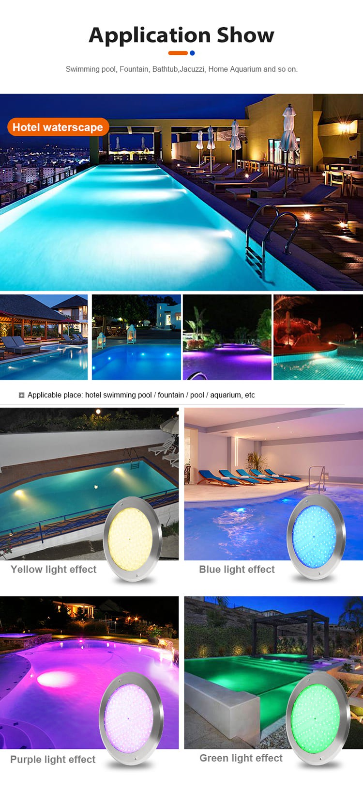 12V Pool Lamp application 12V Pool Lamp application