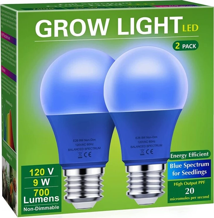 Blue Grow Light Bulb