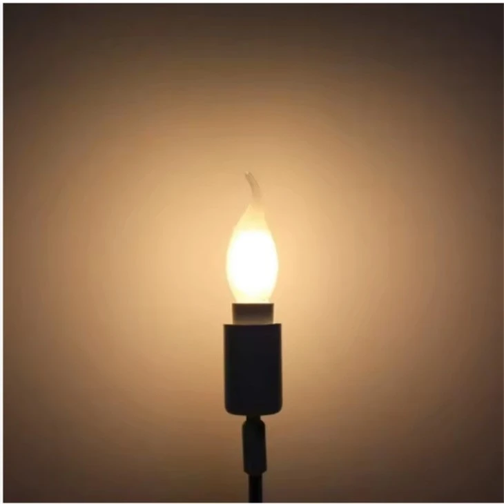 White Frosted LED Filament Flame Bulb Light price
