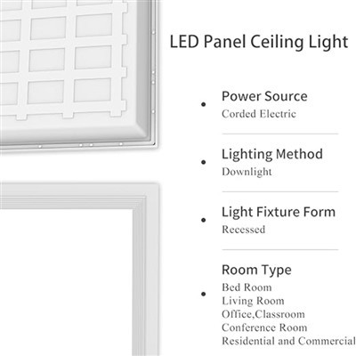 Led plat Panel limyè 220—277V 5000K